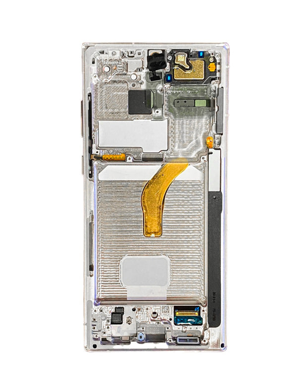 Reparación de pantalla original con marco Samsung Galaxy S22 Ultra S908 en Guatemala.