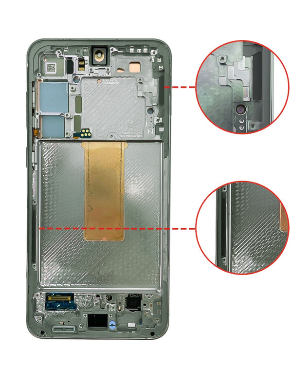 Compra la pantalla con marco para Samsung Galaxy S23 Plus en Guatemala al mejor precio en tiendas de reparaciones de celulares y mayoristas de repuestos.