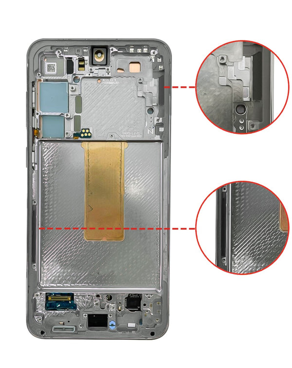 Pantalla original con marco Galaxy S23 Plus en Guatemala, disponible para reparaciones en talleres y mayoristas.