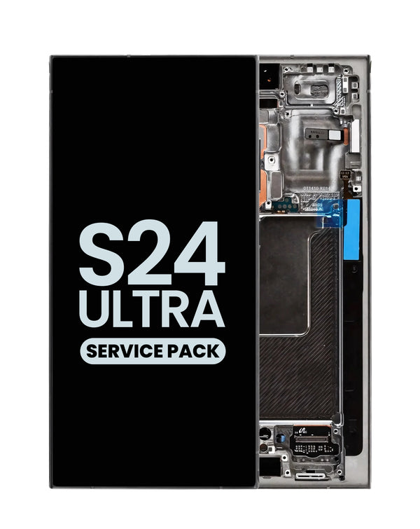 Reparación de pantalla original con marco Galaxy S24 Ultra en Guatemala, disponible en tiendas mayoristas de tecnología.
