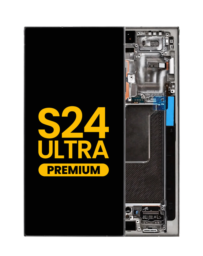Reparación de pantalla OLED con marco para S24 Ultra S928 en Guatemala, distribuidor mayorista de pantallas con marco BajoPPLCD.
