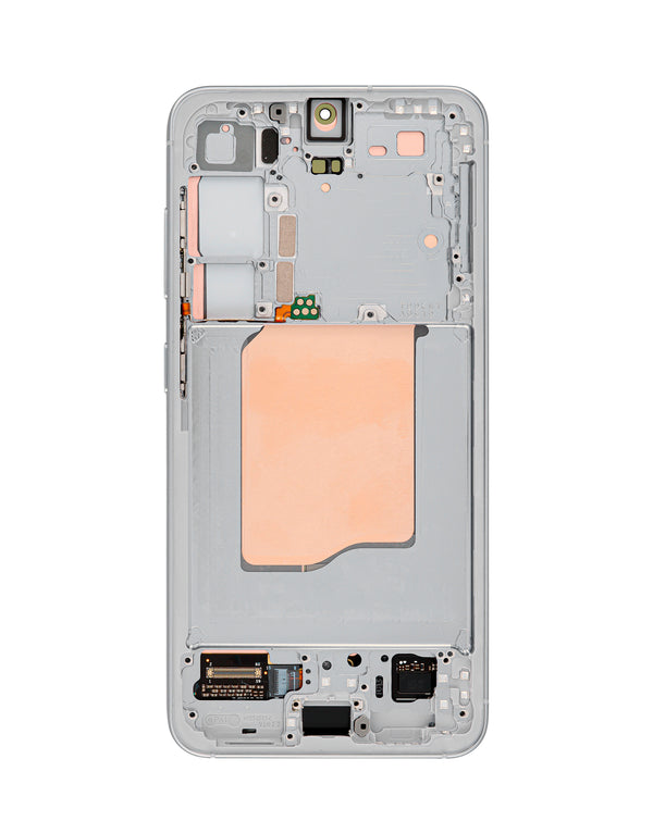 Pantalla OLED original con marco en color plateado shadow para S25 (S931) en Guatemala.