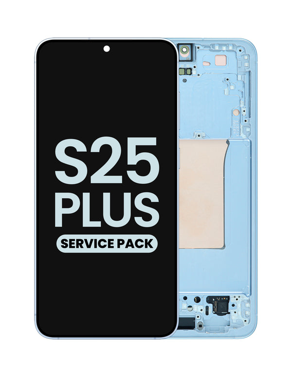 Reparación de pantalla original con marco OLED para S25 Plus en Guatemala.