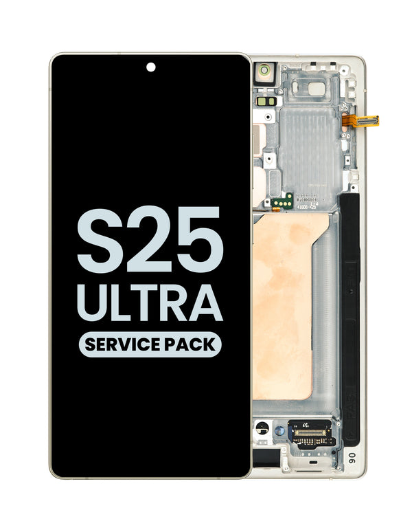 Pantalla original OLED con marco Samsung Galaxy S25 Ultra (S938) en Guatemala, disponible para reparaciones en talleres de confianza.