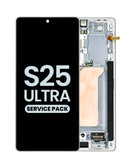 Reparación de pantalla original con marco Galaxy S25 Ultra en Guatemala - mayorista de pantallas OLED con etiquetas BajoPPLCD y Frame Galaxy.