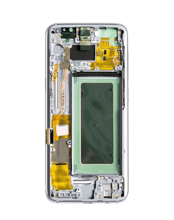 Reparación de pantalla original OLED Galaxy S8 G950 en Guatemala con una cubierta en color Coral Blue.