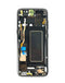 Reparación de pantalla con marco para Samsung Galaxy S8 en Guatemala, disponible en color Midnight Black.