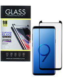 Protector de vidrio templado full glue para Galaxy S9 en Guatemala, ideal para proteger la pantalla de tu dispositivo.