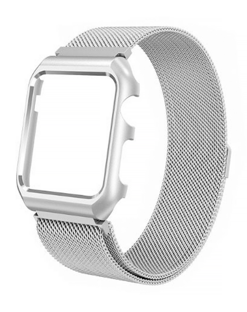 Encuentra la banda original iWatch 41mm one piece milanese de acero inoxidable en Guatemala, ideal para accesorios de reloj y disponible para mayoristas.