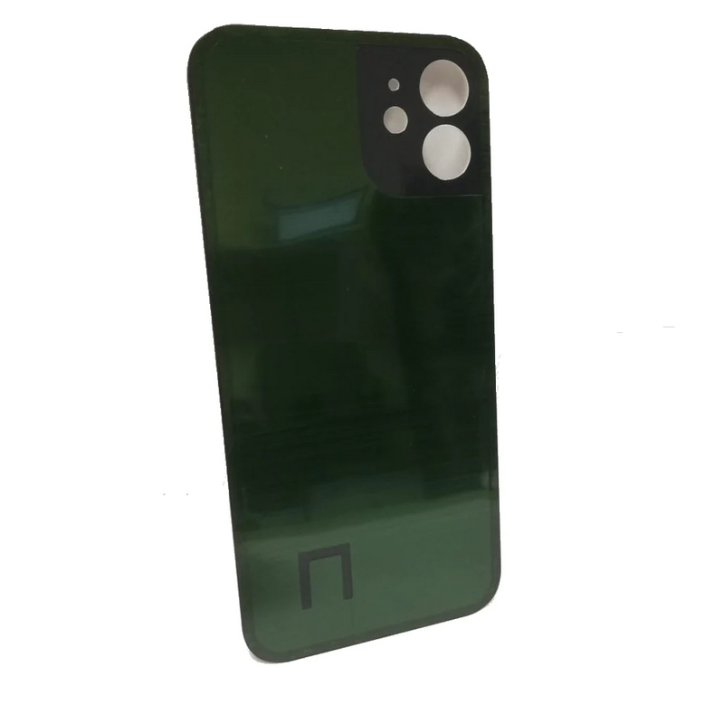 Tapa Trasera iPhone 12 Color Negro | Agujero de Lente de Camara Grande | Instala Facil