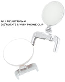Clip de LED para Selfie Ring Light en Guatemala, blanco, perfecto para mayoristas de accesorios de celular.
