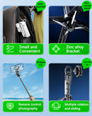 Compra un selfie stick magnético en Guatemala para tu iPhone o Android en color negro en SlowBack, distribuidor mayorista de accesorios telefónicos.
