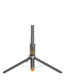Trípode selfie stick negro con control remoto Bluetooth, ideal para fotografía móvil y videollamadas. Accesorio celular SlowBack.
