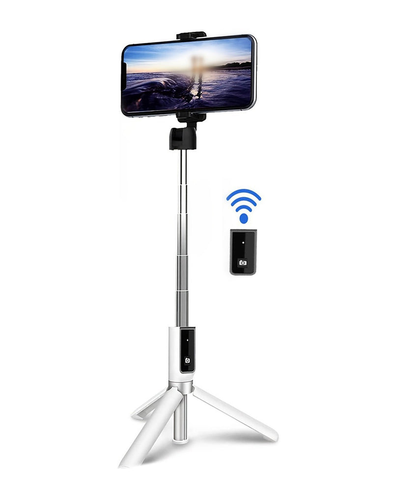 Compra el Selfie Stick Tripod P40 WHITE en Guatemala para capturar tus momentos especiales con la mejor calidad y comodidad.