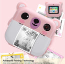 Cámara digital instantánea SNAP'Z en color PINK con rollo de stickers en Guatemala, ideal para capturar momentos de manera instantánea y divertida.