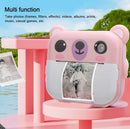 Cámara digital instantánea SNAP'Z en color PINK con rollo de stickers en Guatemala, ideal para capturar momentos de manera instantánea y divertida.