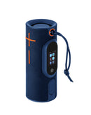Parlante inalámbrico Splash Touch impermeable con pantalla táctil color azul marino en Guatemala para comprar al por mayor.