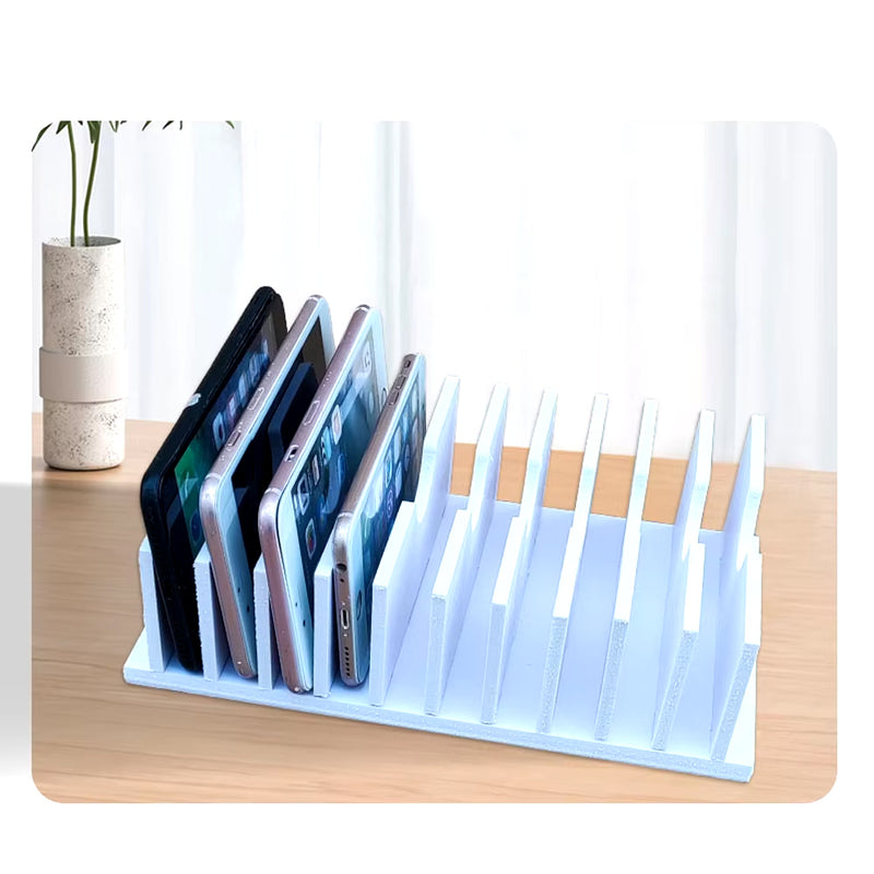 Encuentra el mejor rack de almacenamiento para teléfonos móviles 15 en 1 de PVC reforzado en Guatemala con SlowBack.