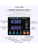 Encuentra la Fuente de Poder digital ajustable SUGON 3005D 30V 5A en Guatemala para tus necesidades de reparación con SlowBack.