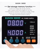 Encuentra la Fuente de Poder digital ajustable SUGON 3005D 30V 5A en Guatemala para tus necesidades de reparación con SlowBack.