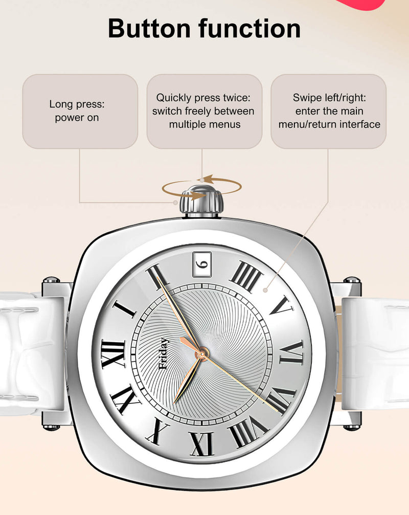 Reloj inteligente de monitoreo de salud LDNIO SW03 con pantalla AMOLED Bluetooth 5.4 (Plateado)