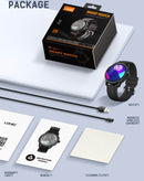 Smartwatch LDNIO SW05 negro, pantalla táctil, monitor de ritmo cardíaco, contador de pasos y modos deportivos.