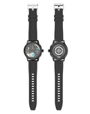 Smartwatch LDNIO SW05 negro, pantalla táctil, monitor de ritmo cardíaco, contador de pasos y modos deportivos.