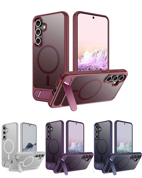 Encuentra en Guatemala el Magsafe Case con soporte de metal para tu Galaxy S25 en SlowBack, mayorista de accesorios y cases Samsung.