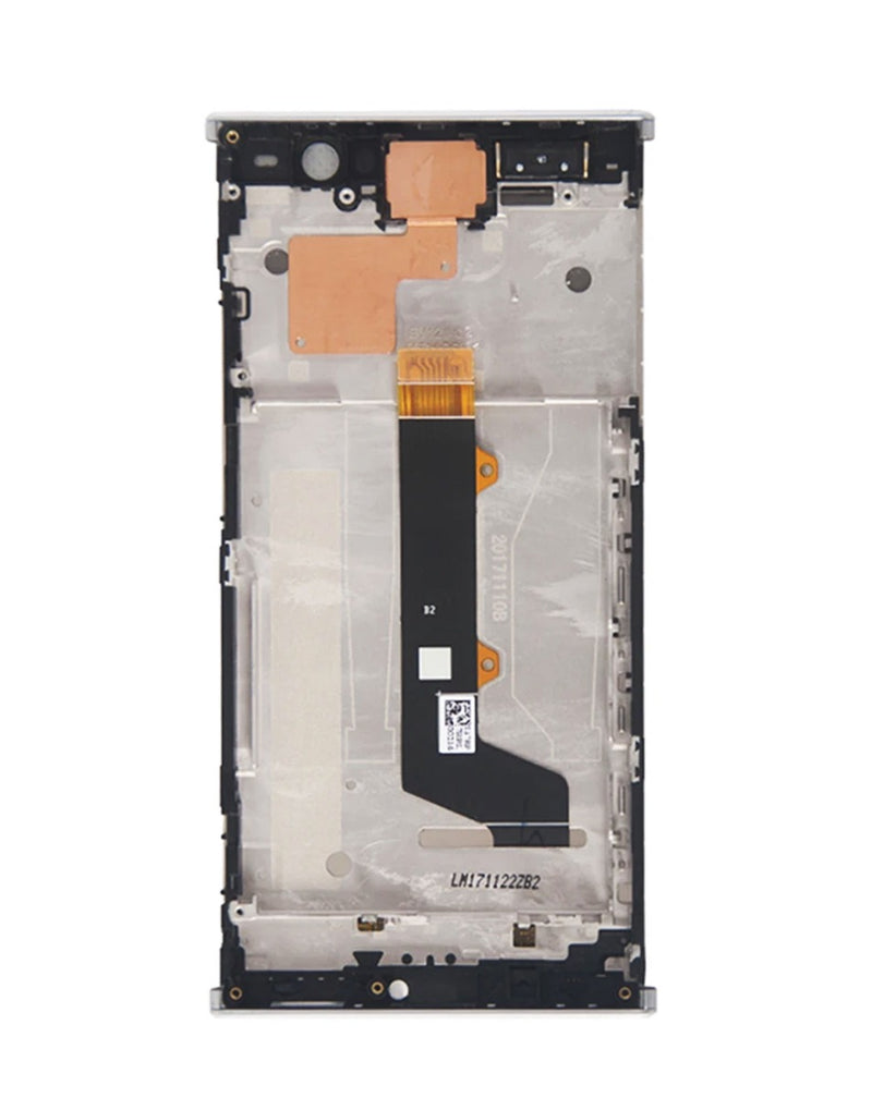Reparación de pantalla con marco en Guatemala para Sony Xperia XA2 en color negro de alta calidad.