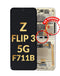 Reparación de pantalla Samsung Galaxy Z Flip 3 F711 con marco en Guatemala, servicio pack OLED en color Cream.