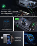 Adaptador Bluetooth T25 con transmisor FM, para audio inalámbrico en coche, color negro, marca SlowBack.