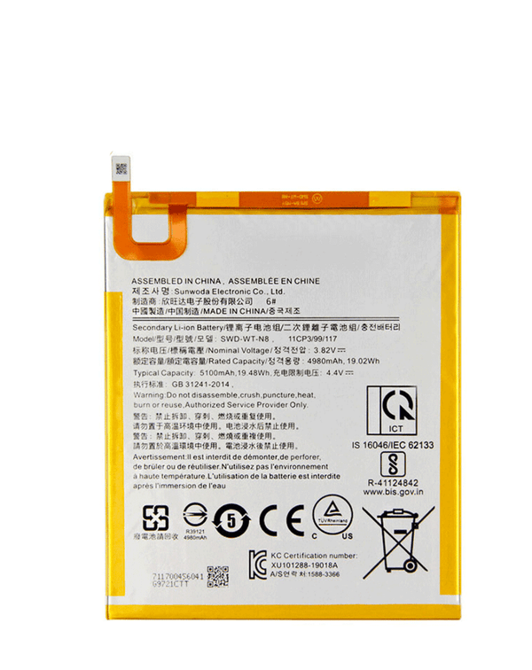 Reparación de batería para Galaxy Tab A 8.0 en Guatemala con la batería SCUD-WT-N8 compatible con los modelos T290 y T295.