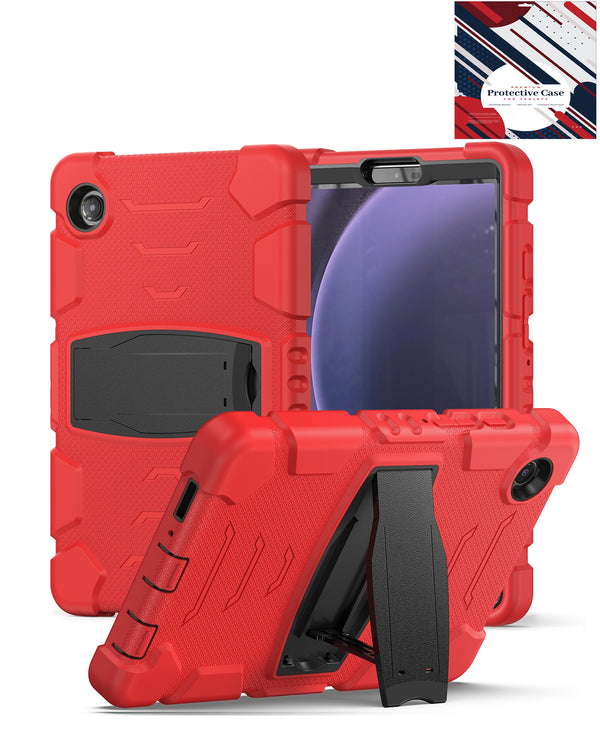 Encuentra en Guatemala la mejor funda de protección completa en color rojo para tu Galaxy Tab A9 2023 (8.7") en los modelos X110, X115 y X117.