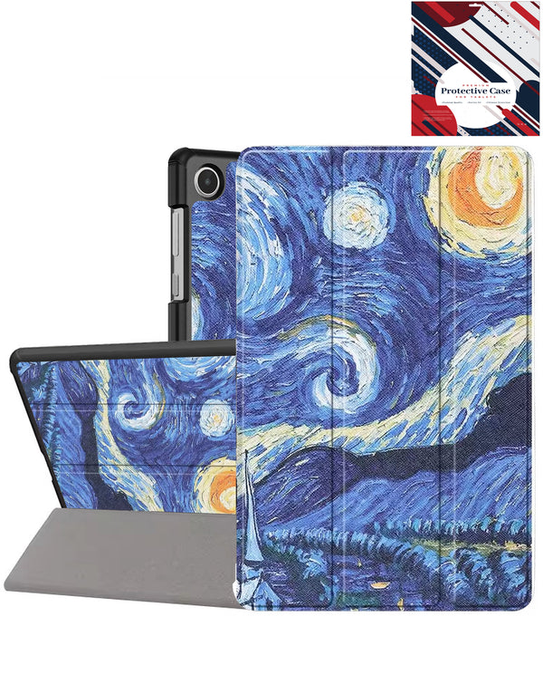 Protege tu Galaxy Tab A9 con estilo inigualable con la funda old style Starry Night en Guatemala.