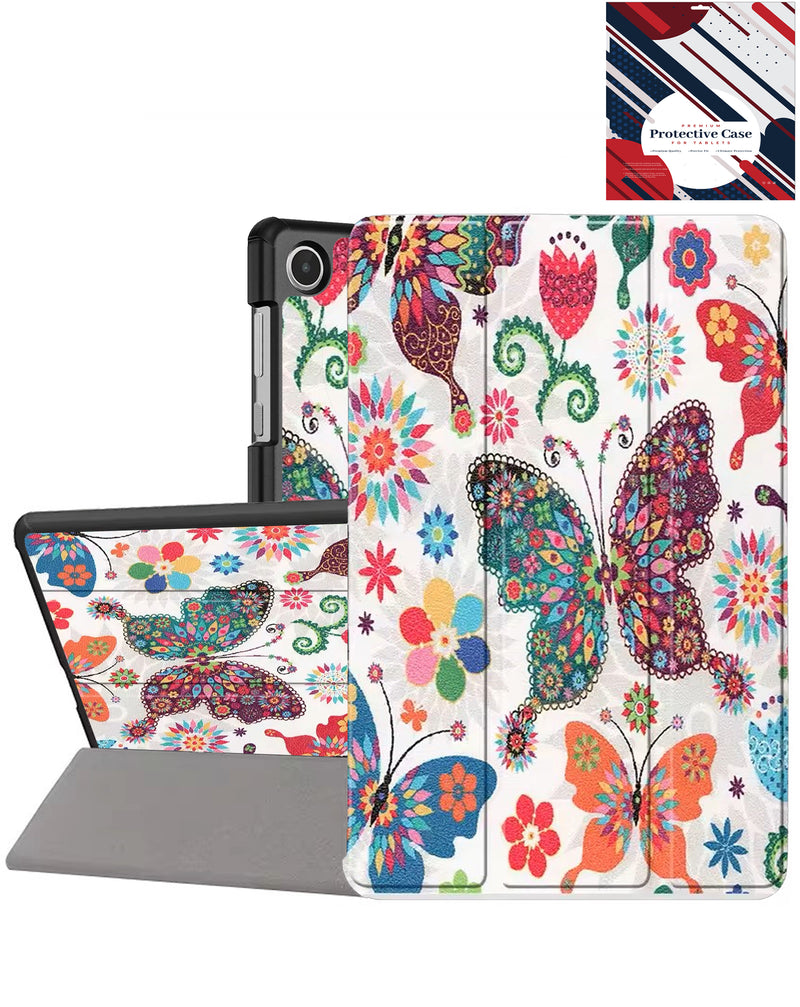 Encuentra en Guatemala el Estuche Old Style Notebook Design butterfly para Galaxy Tab A9 2023 en diferentes modelos X110, X115, X117.