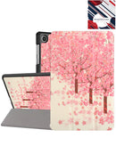 Encuentra la mejor funda old style con diseño de árboles rosados para tu Galaxy Tab A9 en Guatemala.