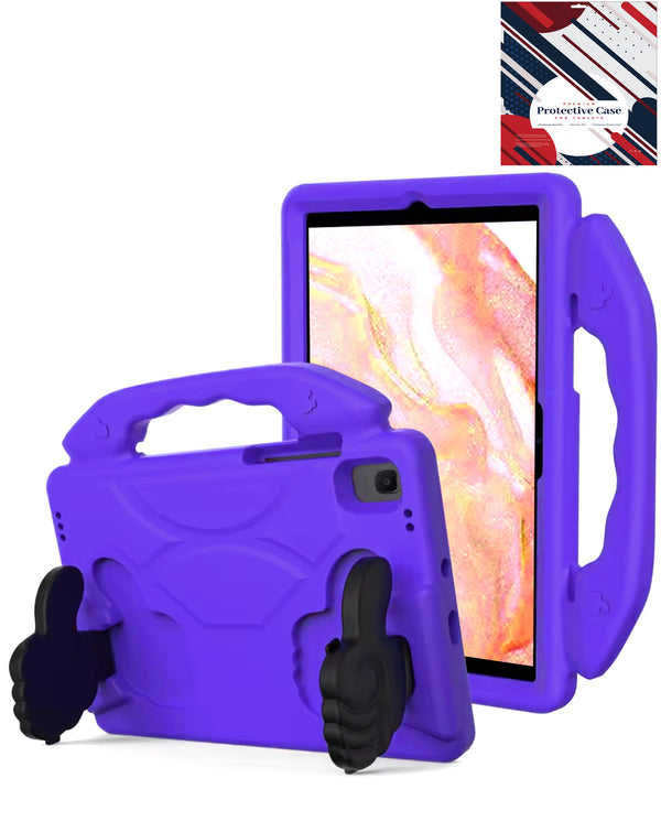 Funda para niños con soporte de mano para Galaxy Tab A9 Plus 2023 (11") en color morado en Guatemala.