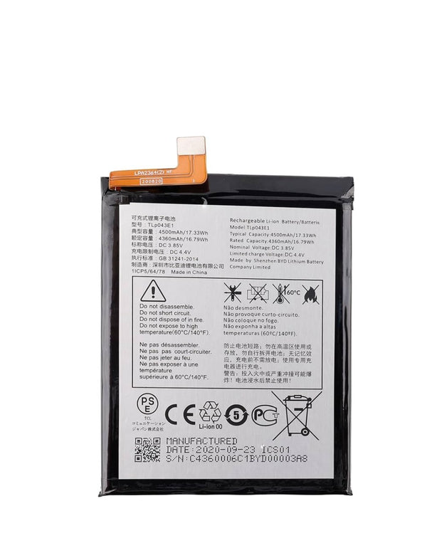 Reparación de batería original TCL 30 V 5G (TLP043F1) en Guatemala.