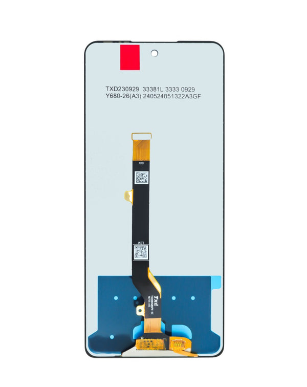Pantalla LCD sin marco para Tecno Spark 20 Pro, disponible en Guatemala para reparaciones de pantallas.
