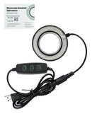 Luz anillo LED ajustable de alto brillo para microscopio a prueba de polvo en Guatemala.