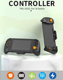 Controlador in-line negro para Nintendo Switch, diseño ergonómico, botones precisos, ideal para accesorios gaming.