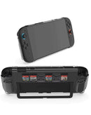 Protege tu Nintendo Switch con la funda protectora transparente de la marca Dobe en Guatemala.