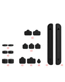 Protege tu consola Switch 2 con el set de tapones contra polvo Dobe en Guatemala, disponible en SlowBack y otros mayoristas de accesorios.