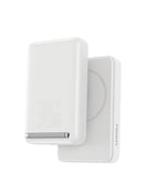 Banco de energía inalámbrico PISEN MagiPi blanco, 10000 mAh, con carga rápida de 30W para dispositivos móviles.