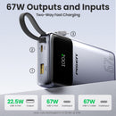Power bank PISEN Bolt (67W) (20000 mAh)