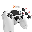 Controlador Bluetooth Dobe blanco compatible con PlayStation 4 y PC, disponible en Guatemala para mayoristas de videojuegos y talleres de reparación de consolas.