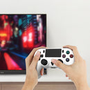 Controlador Bluetooth Dobe blanco compatible con PlayStation 4 y PC, disponible en Guatemala para mayoristas de videojuegos y talleres de reparación de consolas.