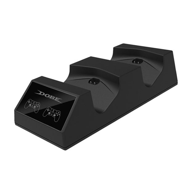 Dock de carga dual Dobe Controller para PlayStation 4 en Guatemala, ideal para mayoristas de accesorios de controlador en talleres de reparación.