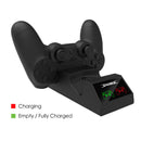 Dock de carga dual Dobe Controller para PlayStation 4 en Guatemala, ideal para mayoristas de accesorios de controlador en talleres de reparación.