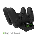 Dock de carga dual Dobe Controller para PlayStation 4 en Guatemala, ideal para mayoristas de accesorios de controlador en talleres de reparación.